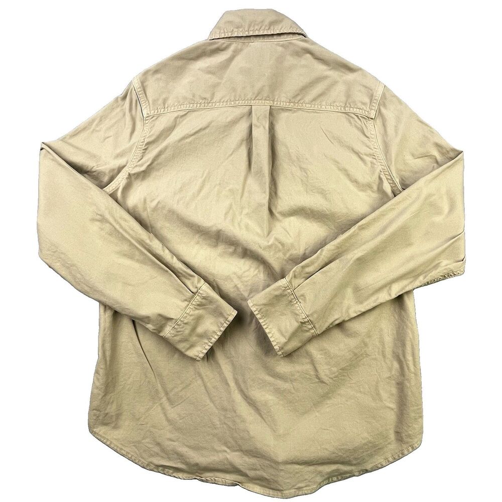Flint and Tinder Stretch Canvas Expedition Shirt Men’s Medium Tan Chest Pockets - Picture 6 of 10